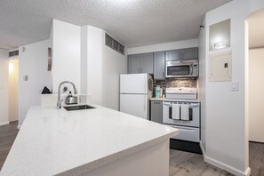 Fully Stocked Kitchen for Preparing On-Site Meals 