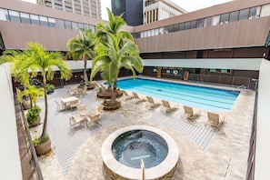 Outdoor Pool and Hot Tub 