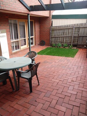 Backyard private courtyard