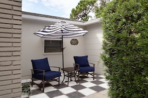 Front Porch with seating and shade