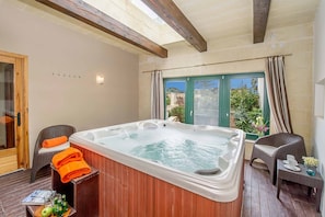 Gozo farmhouse with indoor heated jacuzzi