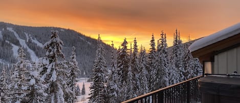 View from the deck/hot tub 