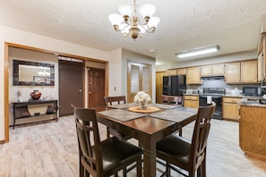 Open and spacious kitchen.