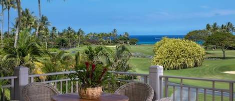 Ocean view from upper balcony