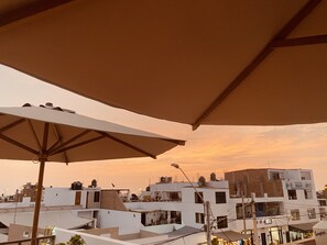 Beautiful sunset from our Patio .