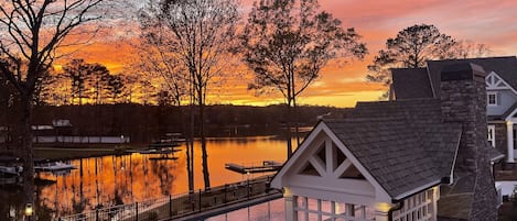 An amazing Sunset as seen from the Starboard Cottage porch!  