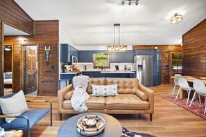 The open floor plan is perfect for entertaining and gathering with friends and family.