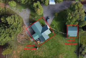 2 cabins included and a full fenced acre