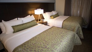 Drift to sleep in a comfortable bed after a wonderful day outside.