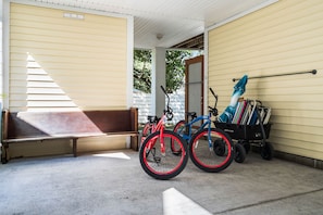 Bikes, beach chairs and beach wagon (included w/ house)