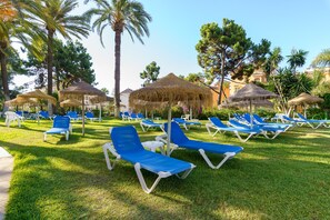 A lot of sunbeds to enjoy and relax