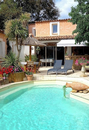 Vista a la piscina