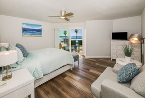 Master bedroom with balcony access