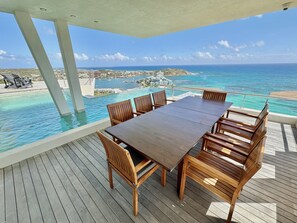 Outside covered dining area