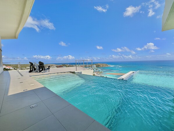 Patio deck overlooking the Atlantic