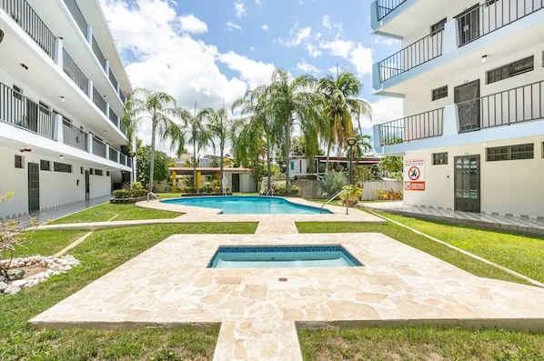 Large pool for our guests 