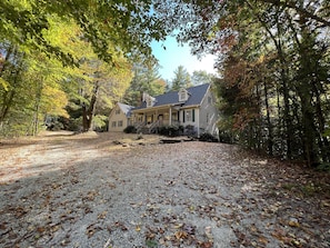 Coming up to the home from private driveway.