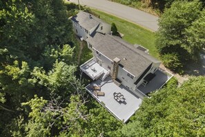 Ariel view of decks