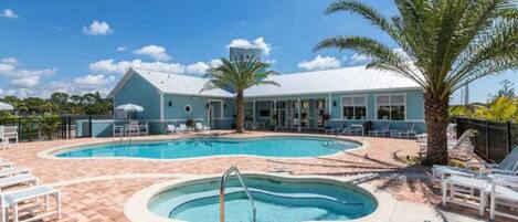 Heated clubhouse pool