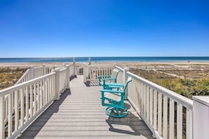 Private Beachfront Deck | Walk to Beach | 2-Story Home