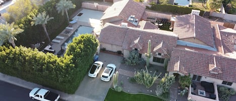 Partial aerial of the property