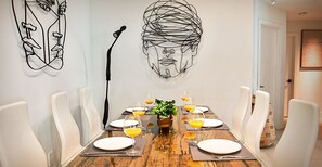 Artful dining space full of charm – perfect for memorable meals & vibes