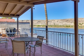 Covered Balcony | Outdoor Dining | Riverfront Property | Water Access