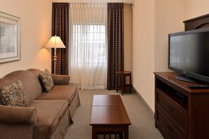 Watch a movie on the flat screen TV.