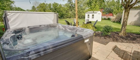 Relax and unwind in this gorgeous hot tub!