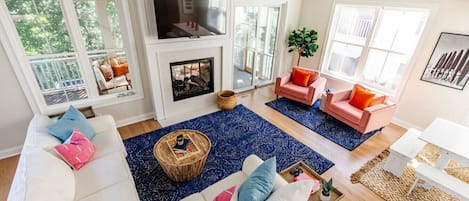 Enjoy this spacious family room/kitchen