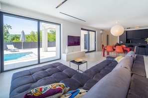 Open space dinning living room