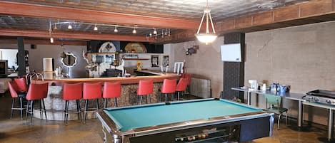 Vintage Pool Table  & Bar