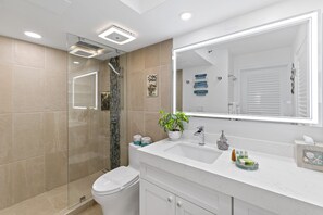 Bathroom with rain shower