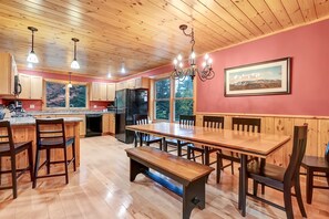 Dining and kitchen area