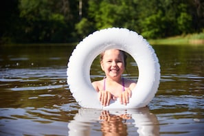 Clear Water and a Sandy Bottom Make For Great Swimming