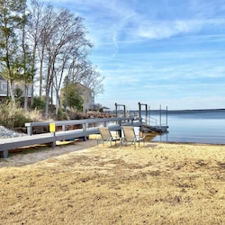 Private beach