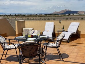 Large solarium to enjoy the sun & have a bite to eat  