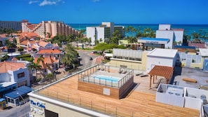 Shared rooftop pool