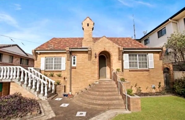 View of the house from the street.