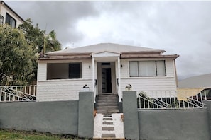 View of the house from the street.