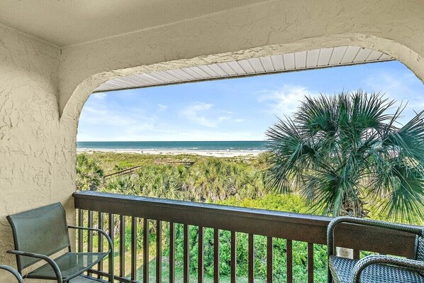 Direct ocean views and saltwater breezes from your private balcony.