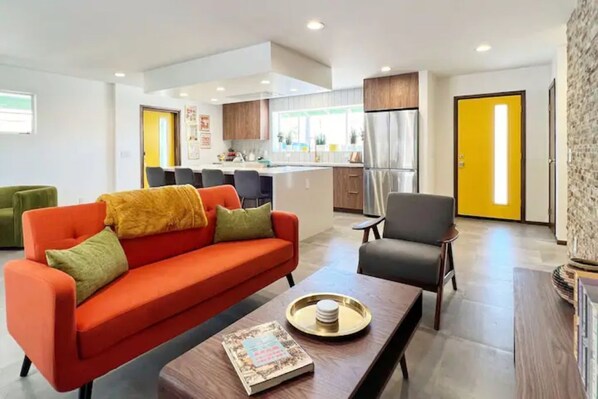 Living room - The TV corner and its mid century modern furniture