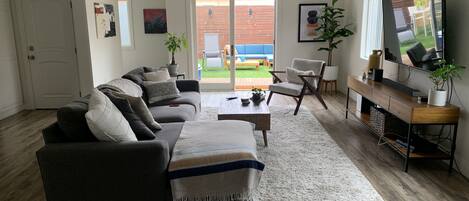 Family Room with window to backyard