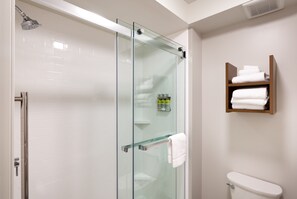 Get ready for your day in the bathroom.