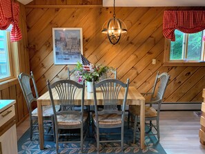 Dining Table with pretty view.