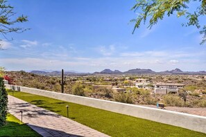 View from the front patio while having a cup of coffee or beverage relaxing. 