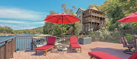 View from dock to the house