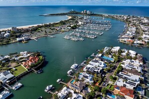 The home is on the beautiful Mooloolah River canal.