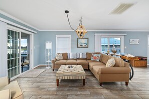 The living room is perfect for relaxing and bringing the family together!