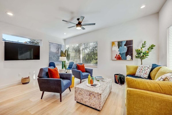 Come to enjoy these open bright spaces! We have super comfortable couches!